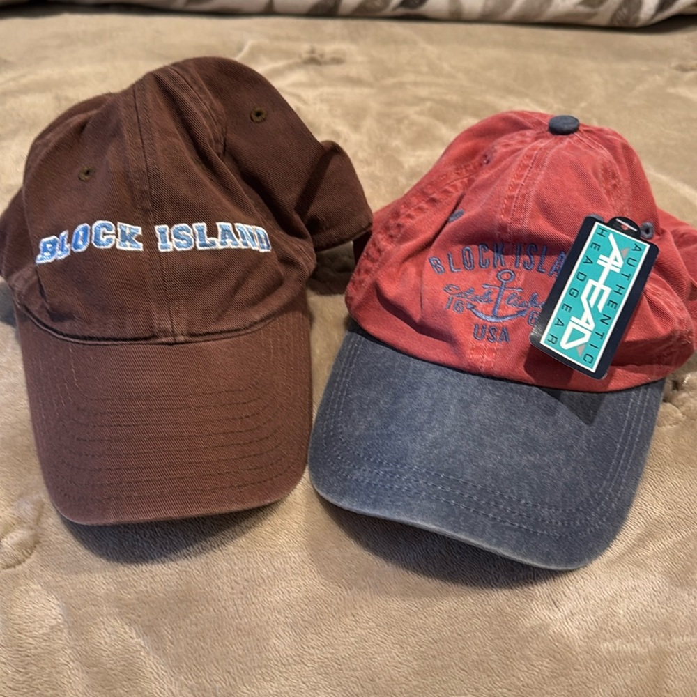 Two Block Island hats, one NWT